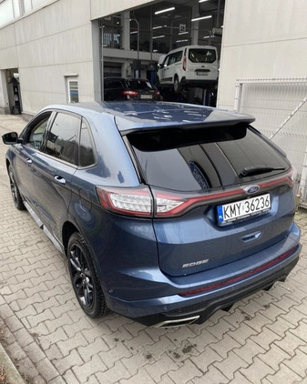 Ford EDGE cena 89000 przebieg: 189000, rok produkcji 2018 z Myślenice małe 16